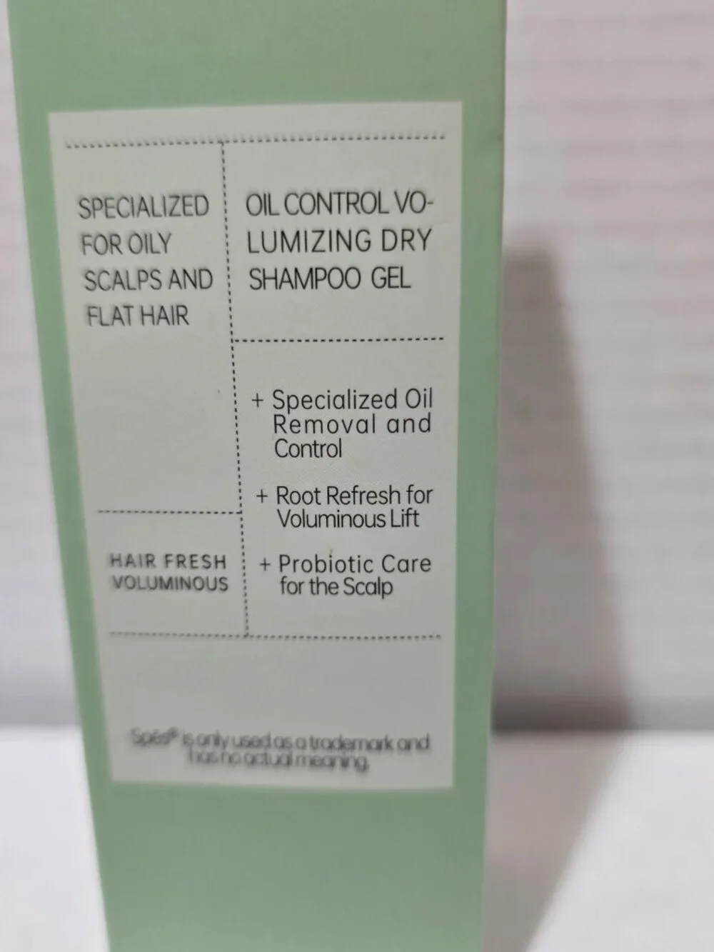 Spes Second Generation Oil Control Volumizing Dry Shampoo‎ Gel 2.705 fl oz NIB